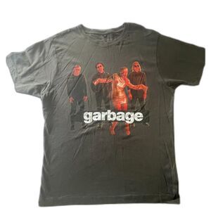 Vintage 90s Garbage Alternative Rock UK Band Tour Music T-Shirt Tee Size L